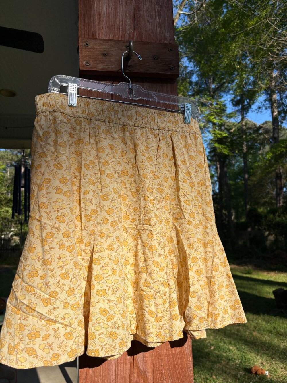 MADEWELL Yellow Floral Skirt